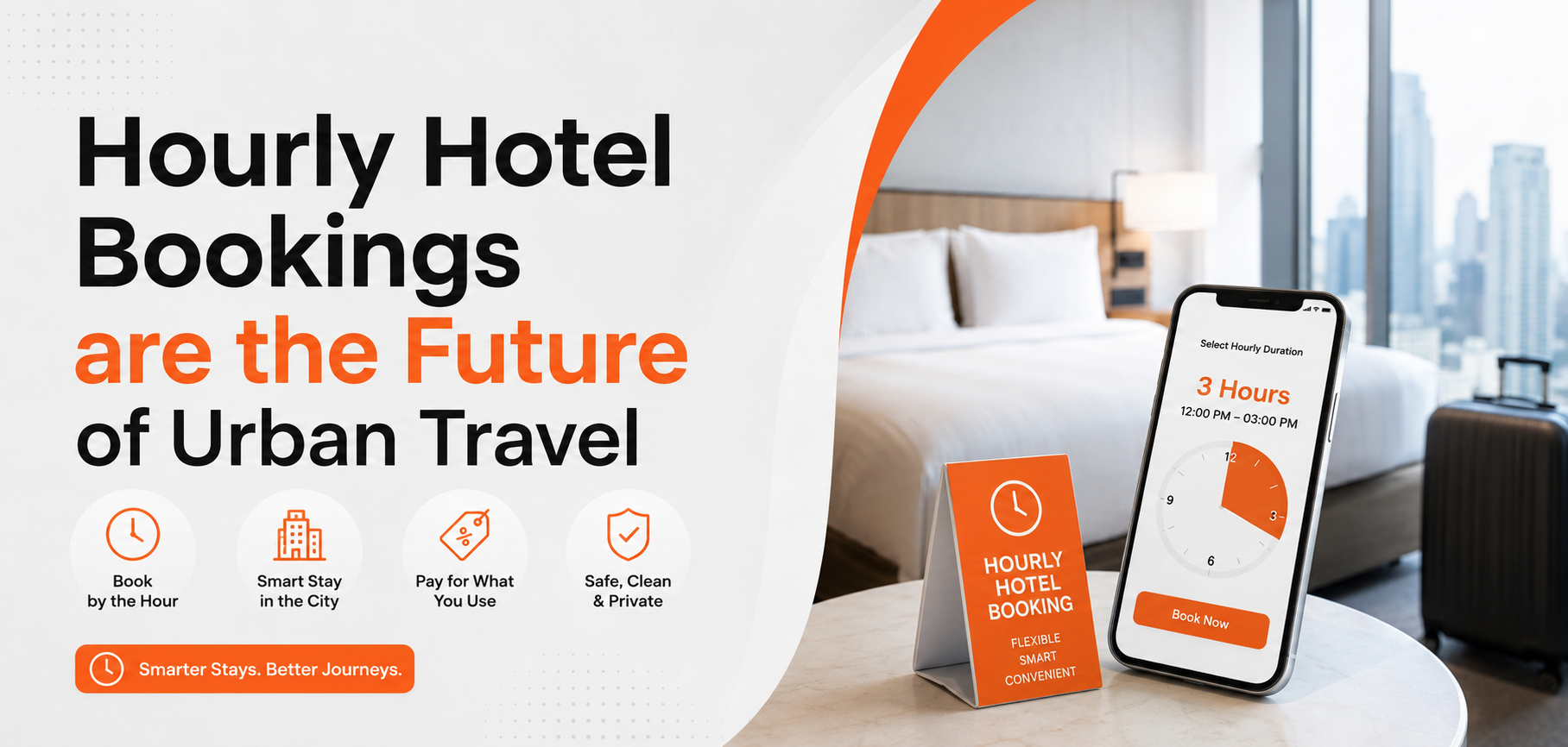 Hourly Hotel Bookings Are the Future of Urban Travel – Flexible Hotel Stay for Modern Travelers
